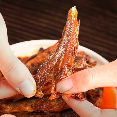 网红零食非遗湘味鱼香辣手撕鱼休闲小零食即食鱼干火培鱼罐装批发图4