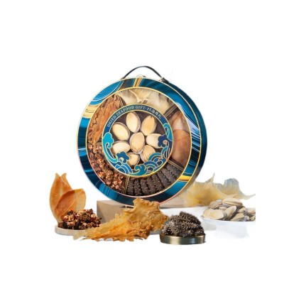 现货批发海参鲍鱼礼盒海参干货鱼大翅鳕鱼胶六拼礼盒即食海参图4