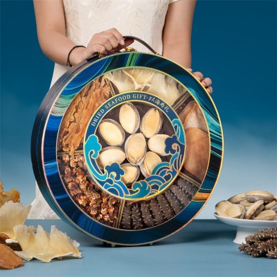 现货批发海参鲍鱼礼盒海参干货鱼大翅鳕鱼胶六拼礼盒即食海参图2