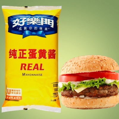好乐门纯正蛋黄酱1Kg REAL MAYONNAISE 三明治汉堡沙拉美乃滋商用图2