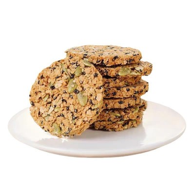 坚果南瓜子燕麦饼干纯燕麦脆片饼早餐代餐0添加糖精谷物健身健康图5