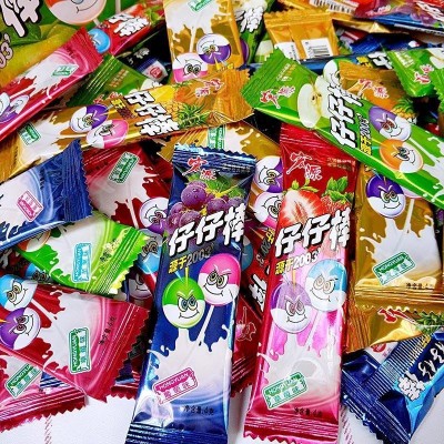 宏源仔仔棒水果糖果混合棒棒糖盒装喜糖散装童年怀旧儿童小零食仓图2