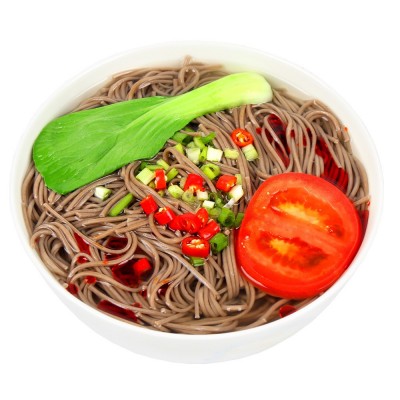 一件代发源头工厂灵芝龙须面粗粮黑麦荞麦面条灵芝细挂面龙须面图5