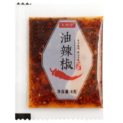 大树徐外卖辣椒油包批发小包油泼辣子打包红油辣椒调料包8g900包图5