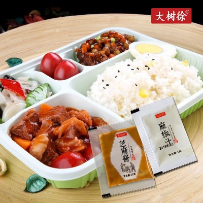 外卖石磨芝麻酱小袋芝麻酱热干面火锅麻酱调味酱10g*900包芝麻酱图2