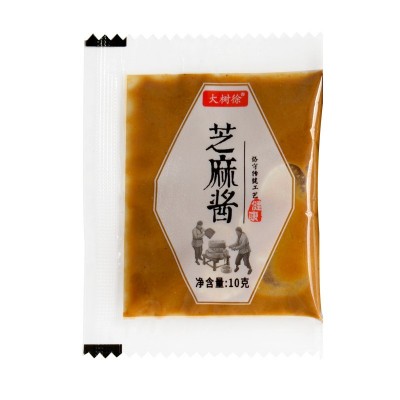 外卖石磨芝麻酱小袋芝麻酱热干面火锅麻酱调味酱10g*900包芝麻酱图5