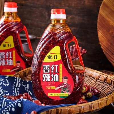 童升香辣红油辣椒油950ml四川油泼辣子商用凉拌菜餐饮麻辣川味图4