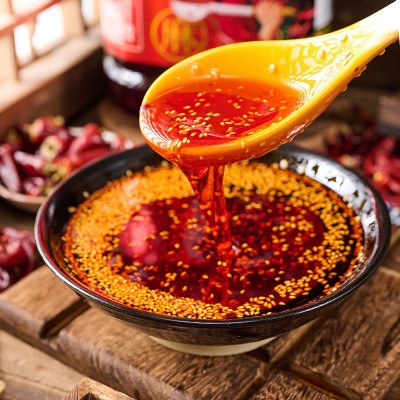 童升四川油泼辣子5L商用冒菜麻辣烫凉拌辣椒油餐饮拌菜料专用川味图4