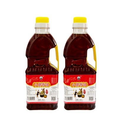 凉拌菜火锅家用瓶装调味油河南省厂家直销500mL小磨香油源头工厂图2