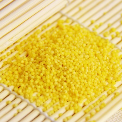 东北特产厂家直供老五屯有机小米 黄小米真空包装400g/块粗粮粥米图3