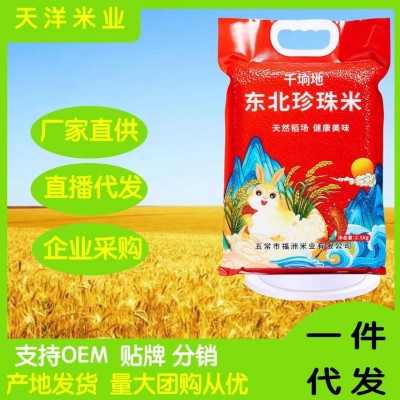 珍珠米工厂大米5斤珍珠米东北特产米砖真空礼品批发代发图3
