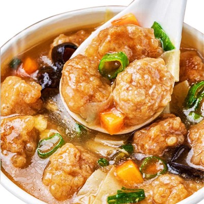 于留香丸子胡辣汤102g桶装酥脆焦炸丸河南特产免煮冲泡速食早餐图5