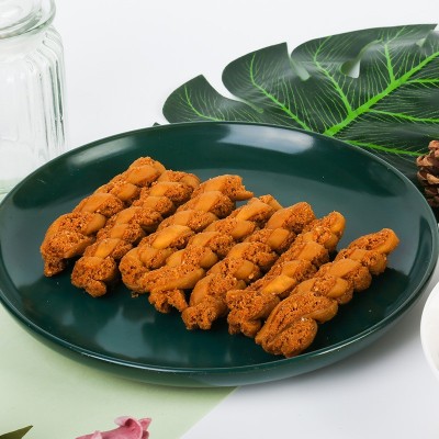 厂家批发麻仁鸡蛋酥麻花320g盒装传统糕点网红办公室零食小吃点心图4