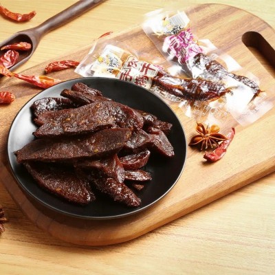 湘霸王 湖南手撕肉干办公休闲香辣零食鸭肉干小包装30包批发图3