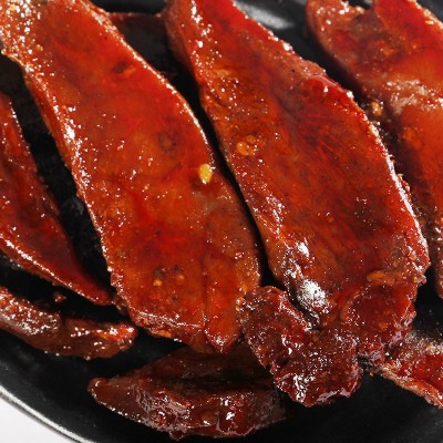 湘霸王 湖南手撕肉干办公休闲香辣零食鸭肉干小包装30包批发图2