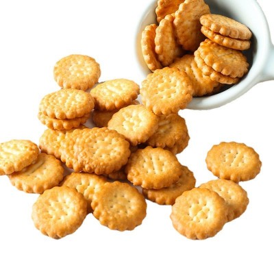 日式网红小圆饼海盐小饼干零食独立小包装休闲薄脆曲奇代餐整批发图5