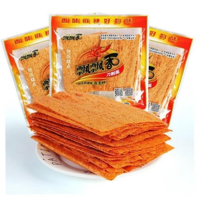飘飘香刀削面老式辣片8090小时候童年怀旧校园休闲零食辣条大批发图5