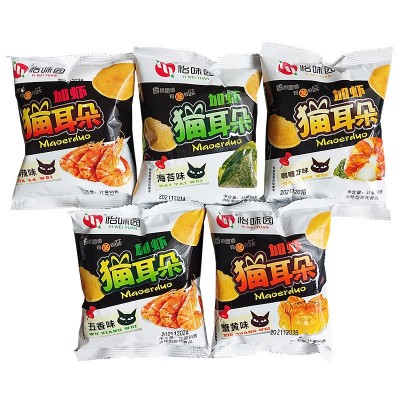 怡味园加虾猫耳朵整件6斤童年五香麻辣办公室零食小吃一件代发图3