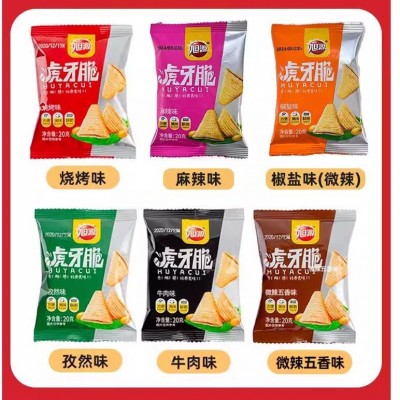 旭源虎牙脆锅巴小包装解馋办公室小零食网红爆款童年怀旧2024新款图5