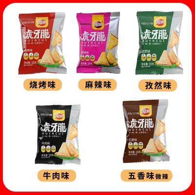 旭源虎牙脆妙脆角尖角三角脆牛角嗨脆小吃解馋锅巴零食单独小包装图2