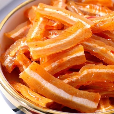 缺牙齿香辣素牛肚爆辣魔芋丝脆骨鱼仔辣条素毛肚零食小吃休闲食品图2