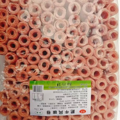 肥牛风味卷 商用雪花肉卷仿牛肉卷5斤一袋整齐装 不散不碎图2