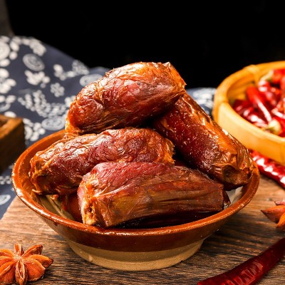 重庆特产过街楼排骨500g川味自制脆骨肠熏肠腊排骨图3