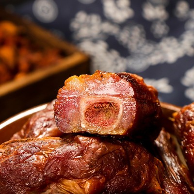 重庆特产过街楼排骨500g川味自制脆骨肠熏肠腊排骨图4