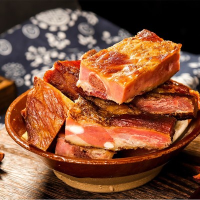 重庆四川腊排骨特产黑土猪烟熏腊肉腊肠批发农家自制烟熏腊排骨图3