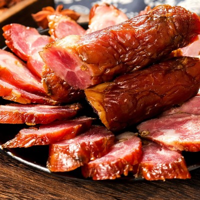 重庆过街楼烟熏柴火川味原味香肠广味麻辣农家自制烟熏腊肠图2