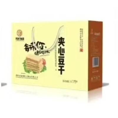 豆干礼盒香辣夹心豆腐干1500g/箱10袋装送家人传统工艺礼盒装