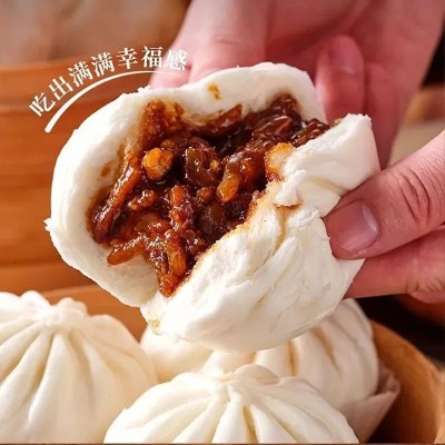 正宗广式蜜汁叉烧包儿童早餐半成品冷冻食品加热即食包子方便速食图5