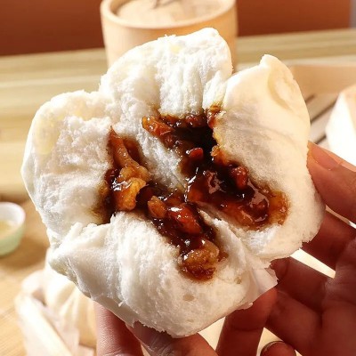 正宗广式蜜汁叉烧包儿童早餐半成品冷冻食品加热即食包子方便速食图3