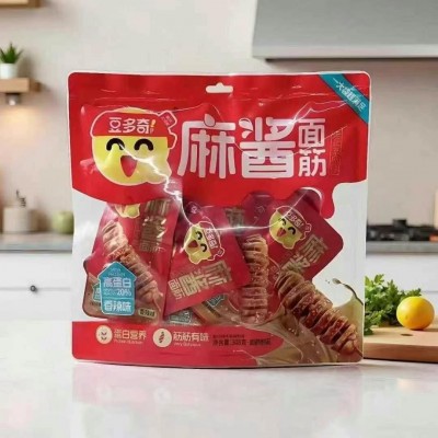 豆多奇袋装麻酱面筋小包装308g香辣味面筋熟食休闲解馋零食