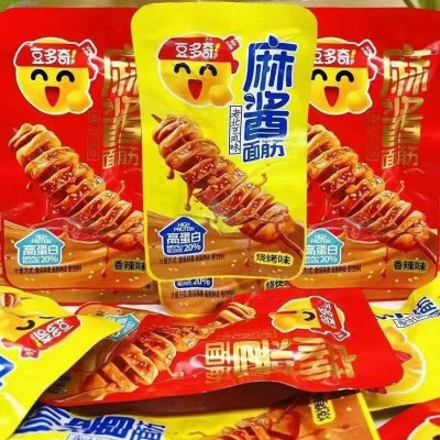 豆多奇袋装麻酱面筋小包装308g香辣味面筋熟食休闲解馋零食图3
