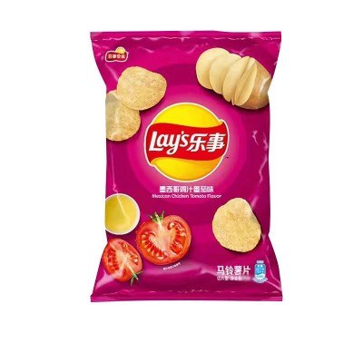 薯片多口味番茄青瓜原味青柠70克袋装膨化食品KTV休闲食品超图2