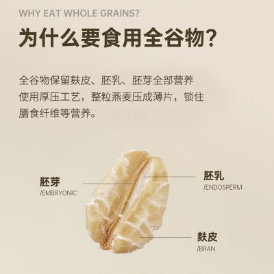 粮芯稻田燕麦片澳洲快熟纯燕麦片1kg/桶装早餐即食冲饮正品保障图2