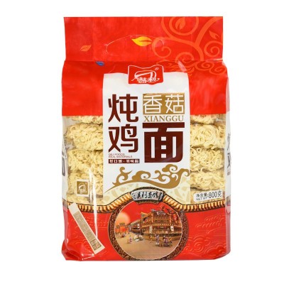 其利香菇炖鸡面800克*12包非油炸方便面热烘干面待煮面条工厂直批图5