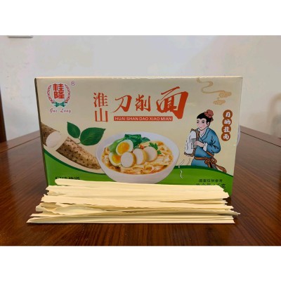 桂隆淮山刀削面整箱4斤油边面花边面拌面食手工宽面条速食品散装图3