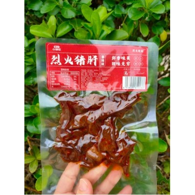 香辣猪肝爆辣即食卤味零食辣猪肝肉类礼包零食图5