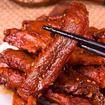 疯狂鸭翅香辣鸭翅办公室麻辣休闲食品追剧小吃卤味鸭肉零食图4