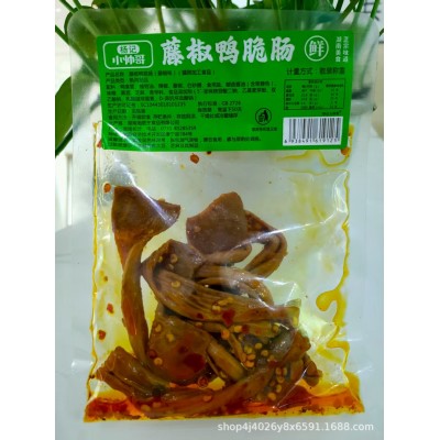 【4255人收藏】香辣鸭脆肠鸭食管鸭板肠熟食短保锁鲜袋装开袋即食图5