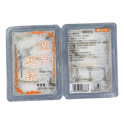 零脂轻食魔芋丝结 低热量卡路里代餐方便即食凉拌魔芋丝结批发图5