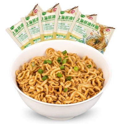 老上海葱油拌面5包方便面袋装 海福盛冻干非油炸速食夜宵泡面工厂图4