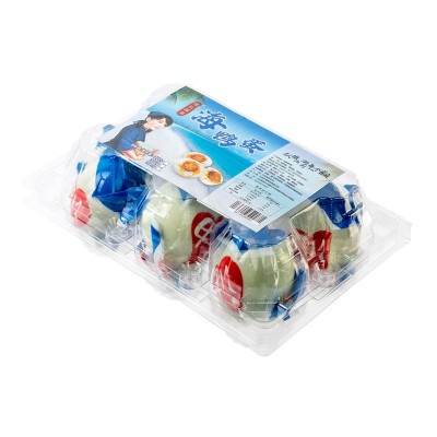 山东特产工厂批发咸鸭蛋真空装流油海鸭蛋6个装海鸭蛋礼盒海鸭蛋