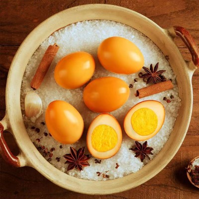 鹌好去壳卤鹌鹑蛋即食卤蛋五香盐焗泡面搭档批发零食休闲小吃30枚图2