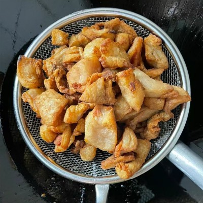 食用猪油渣新鲜肥肉炼制肉脂渣油炸香酥炒菜包饺子包子板油肥膘图2