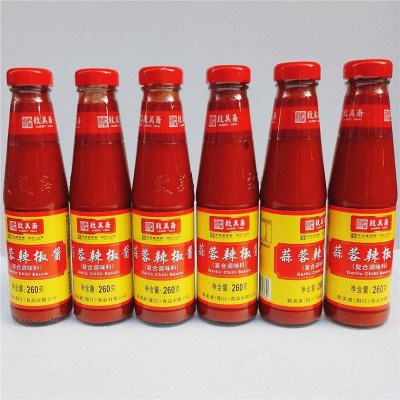 致美斋蒜蓉辣椒酱复合调味料260g*6瓶烤肉蘸料拌面拌饭炒菜火锅料