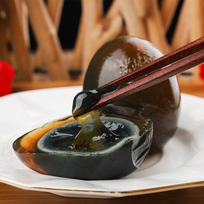 楚丹松花蛋精选70克*10/20枚无铅工艺嫩溏心皮蛋腌制即食好吃凉拌图4