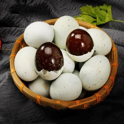 楚丹松花蛋优选大蛋溏心松花明显无铅工艺破蛋坏蛋包赔土鸭蛋变蛋图4